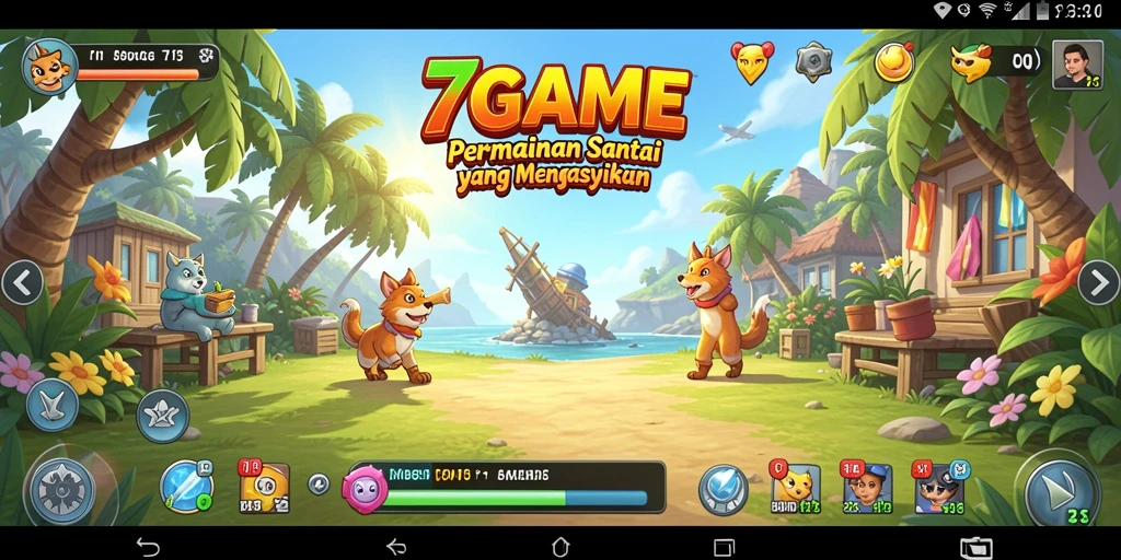 Tampilan gameplay menarik dan penuh warna di 7GAME.