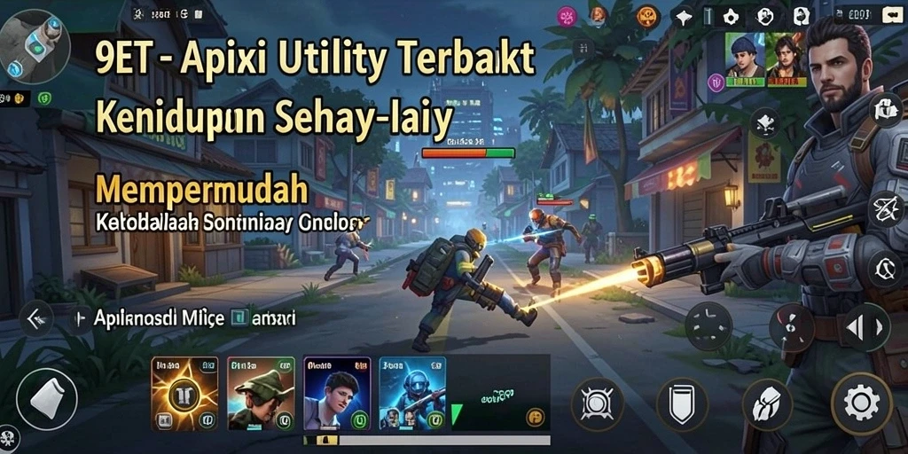 Tampilan utama aplikasi 9ET dengan berbagai fitur yang mendukung produktivitas.