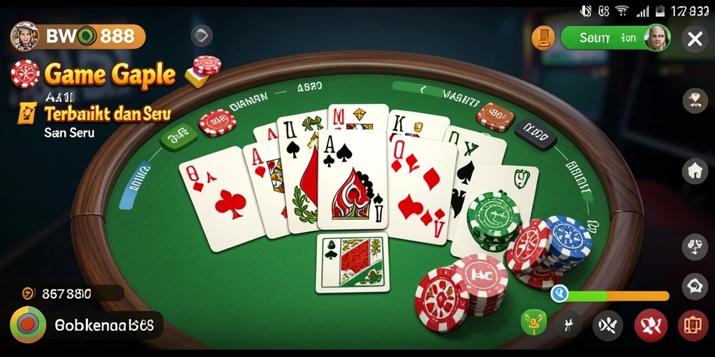 Tampilan gameplay Gaple di BWO888 yang memikat dan interaktif.