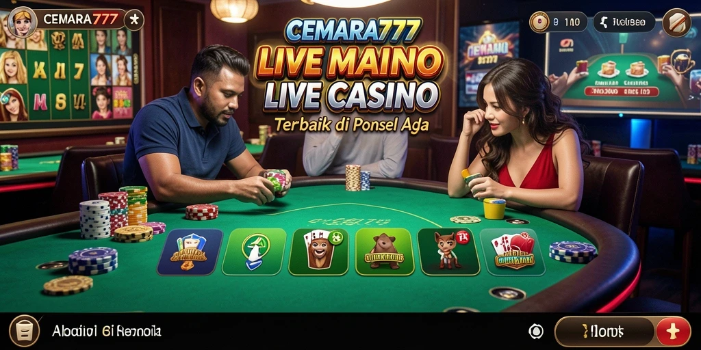 Gameplay Live Casino CEMARA777 yang menegangkan dan interaktif.