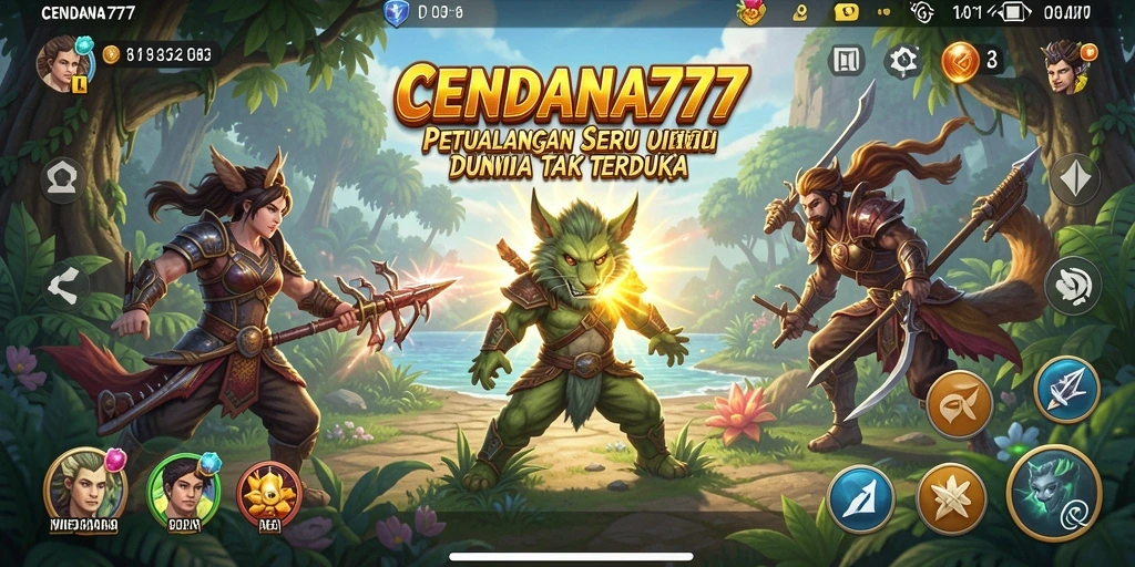 Tangkapan layar gameplay CENDANA777 dengan petualangan yang mendebarkan.
