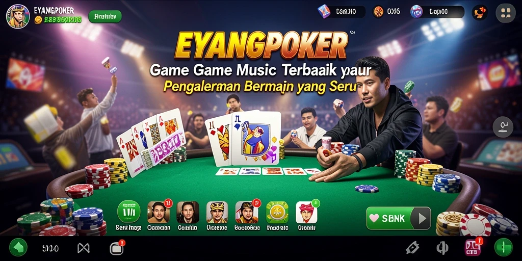 Gambaran gameplay menarik di EYANGPOKER dengan lagu-lagu favorit