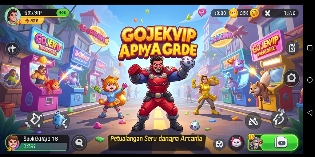 Tampilan gameplay seru dari GOJEKVIP dalam mode Arcade.