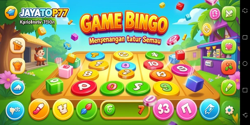 Tampilan gameplay Bingo yang seru dan interaktif.