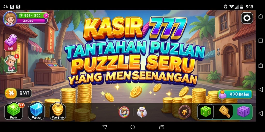 Tampilan gameplay KASIR777 dengan tantangan puzzle yang seru.