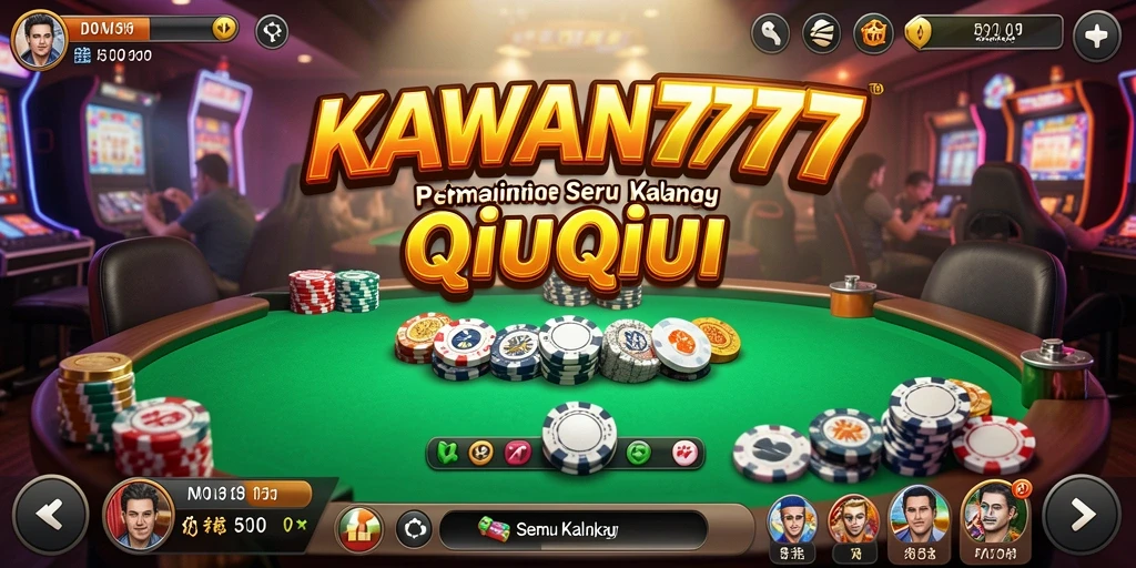 Tampilan gameplay seru dari KAWAN777 dalam permainan QiuQiu.