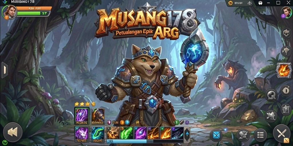 Tangkapan layar gameplay epik dari MUSANG178 dengan aksi ARPG yang seru.