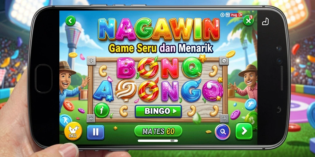 Tampilan gameplay seru NAGAWIN dengan pemain aktif.