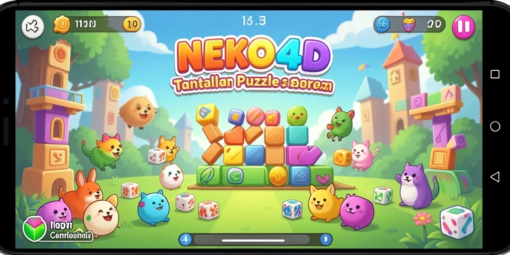 Screenshot gameplay NEKO4D menampilkan berbagai teka-teki menarik.
