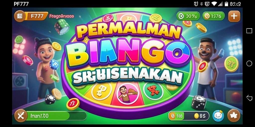 Screenshot utama PF777 yang menunjukkan gameplay Bingo yang mendebarkan.