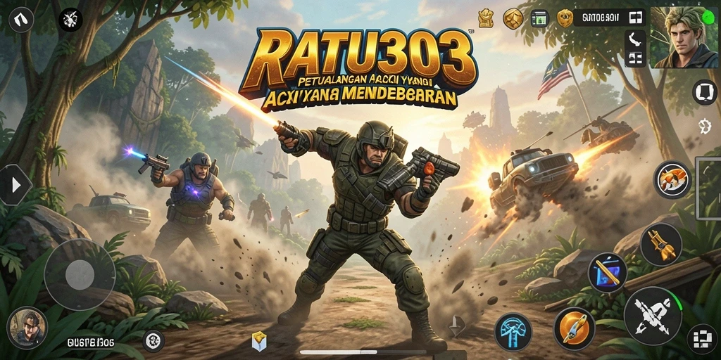 Tampilan gameplay aksi yang mendebarkan dalam RATU303.