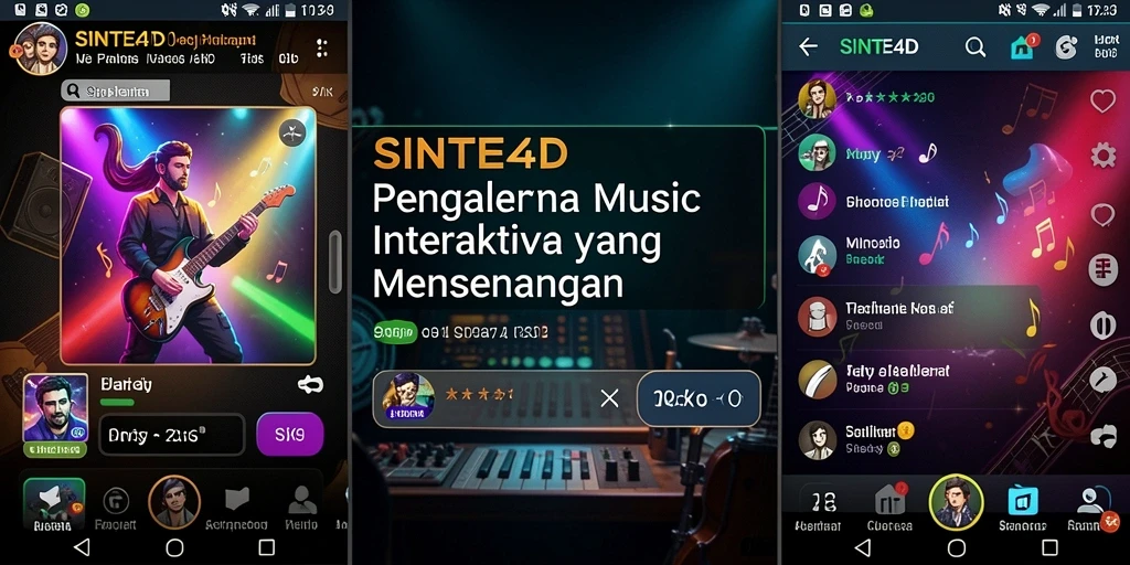 Tampilan gameplay interaktif dalam SINTE4D yang menyenangkan.