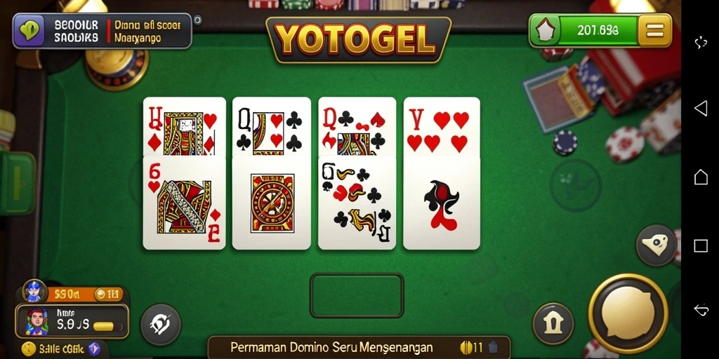 Tampilan gameplay seru di YOTOGEL dengan teman-teman.